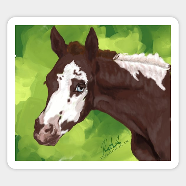 Pinto Foal Sticker by KJL90